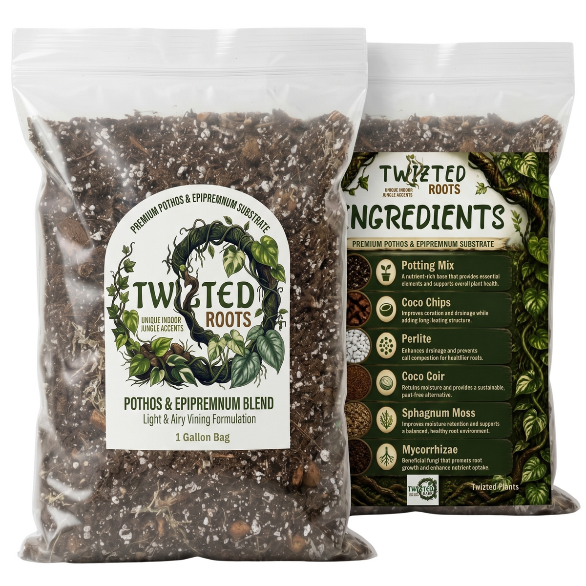 Twizted Pothos & Epipremnum Chunky Soil Blend