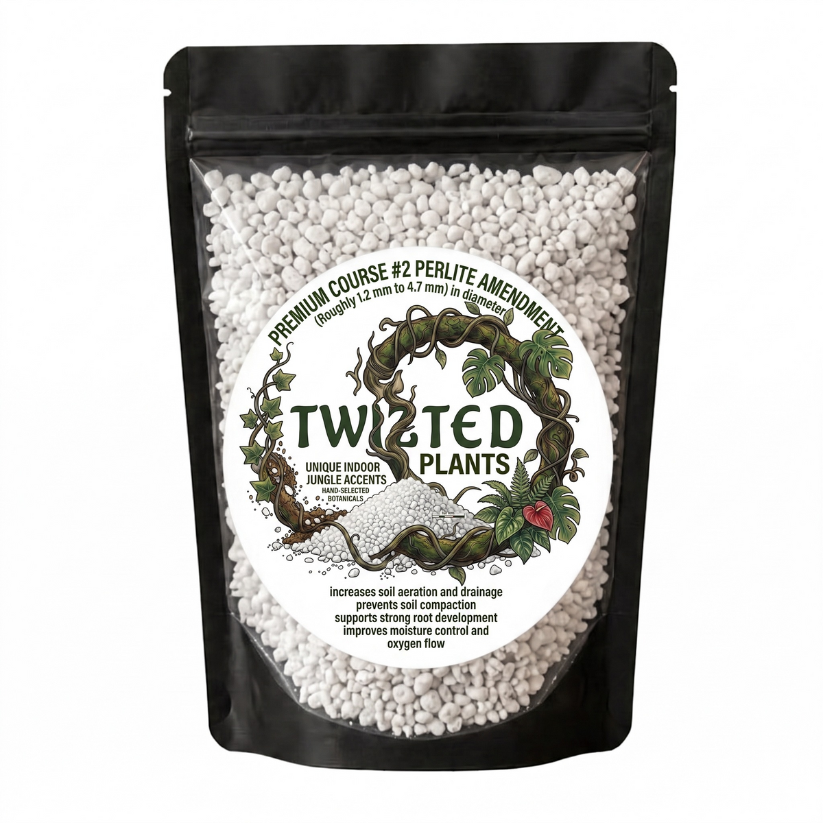 Twizted Premium Coarse #2 Perlite – Chunky Soil Amendment for Drainage & Aeration