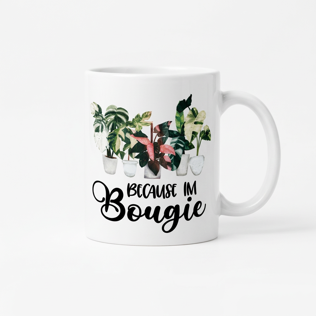 Because I'm Bougie Mug - White Background