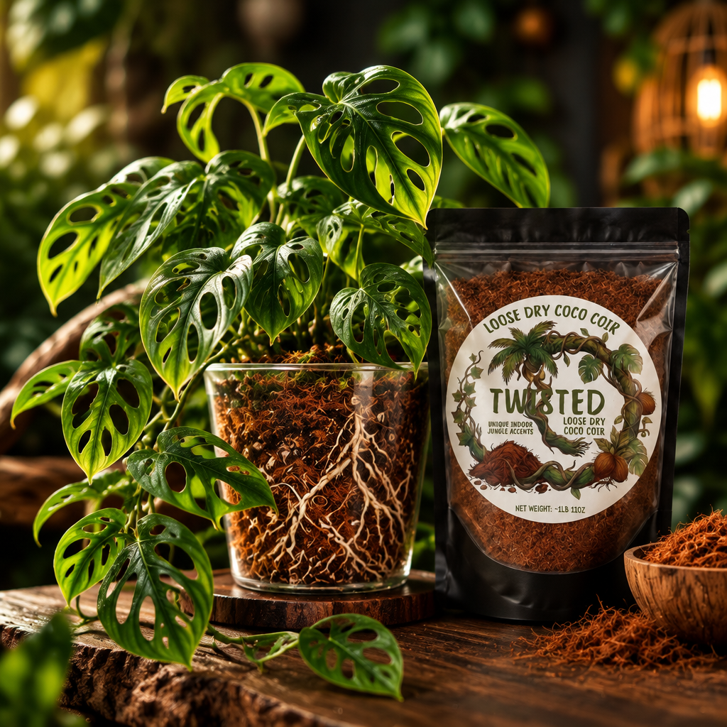Coco Coir — Monstera Root Shot