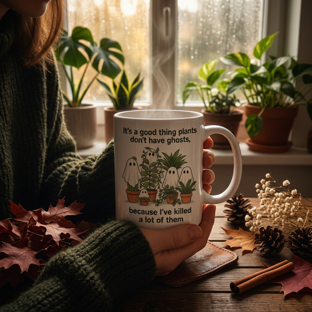 Ghost Plants Mug - Cozy Lifestyle