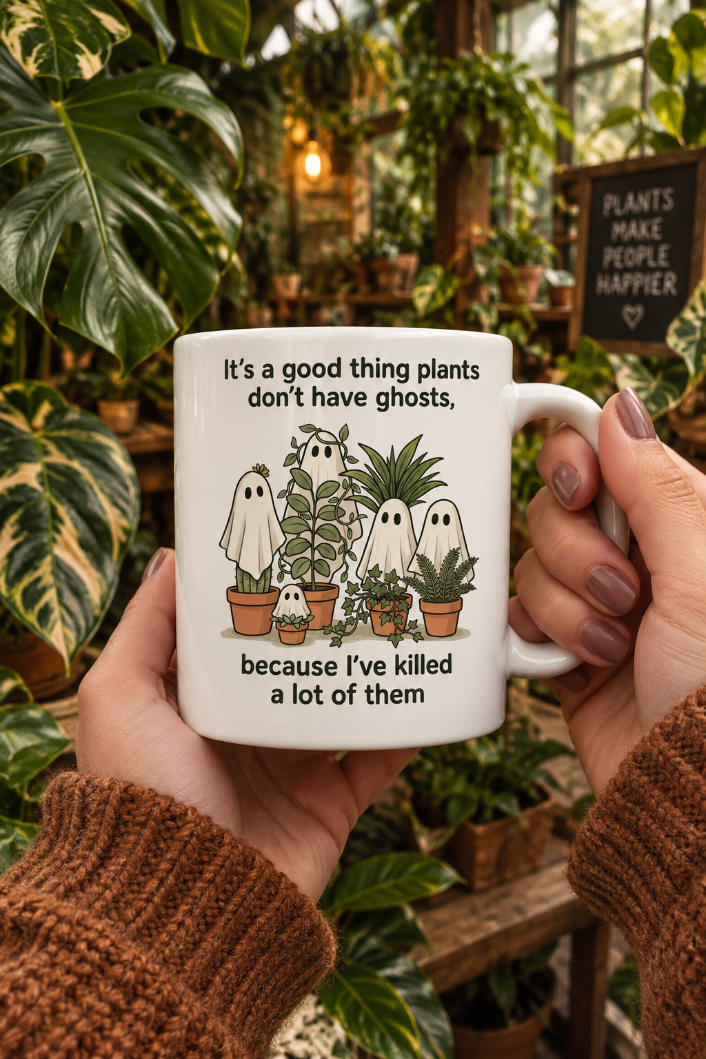 Ghost Plants Mug — Lifestyle