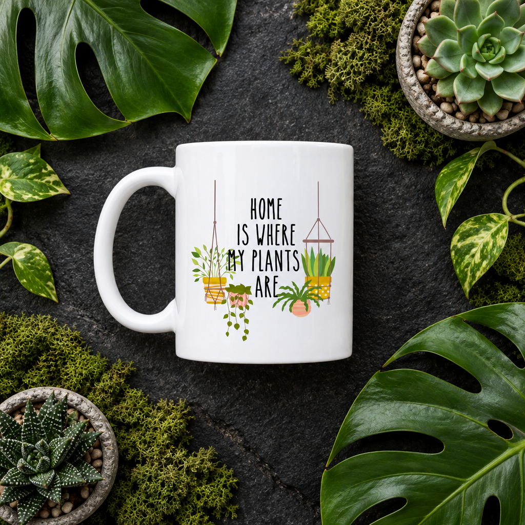 Home Is Where My Plants Are — Flat Lay