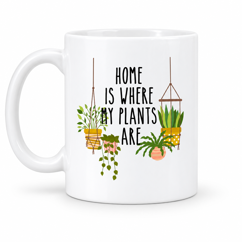 Home Is Where My Plants Are — White Background