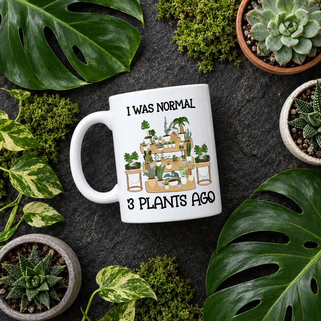 I Was Normal 3 Plants Ago — Flat Lay