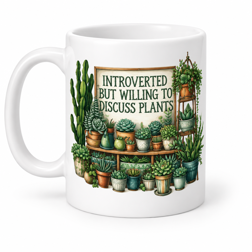 Introverted mug white background