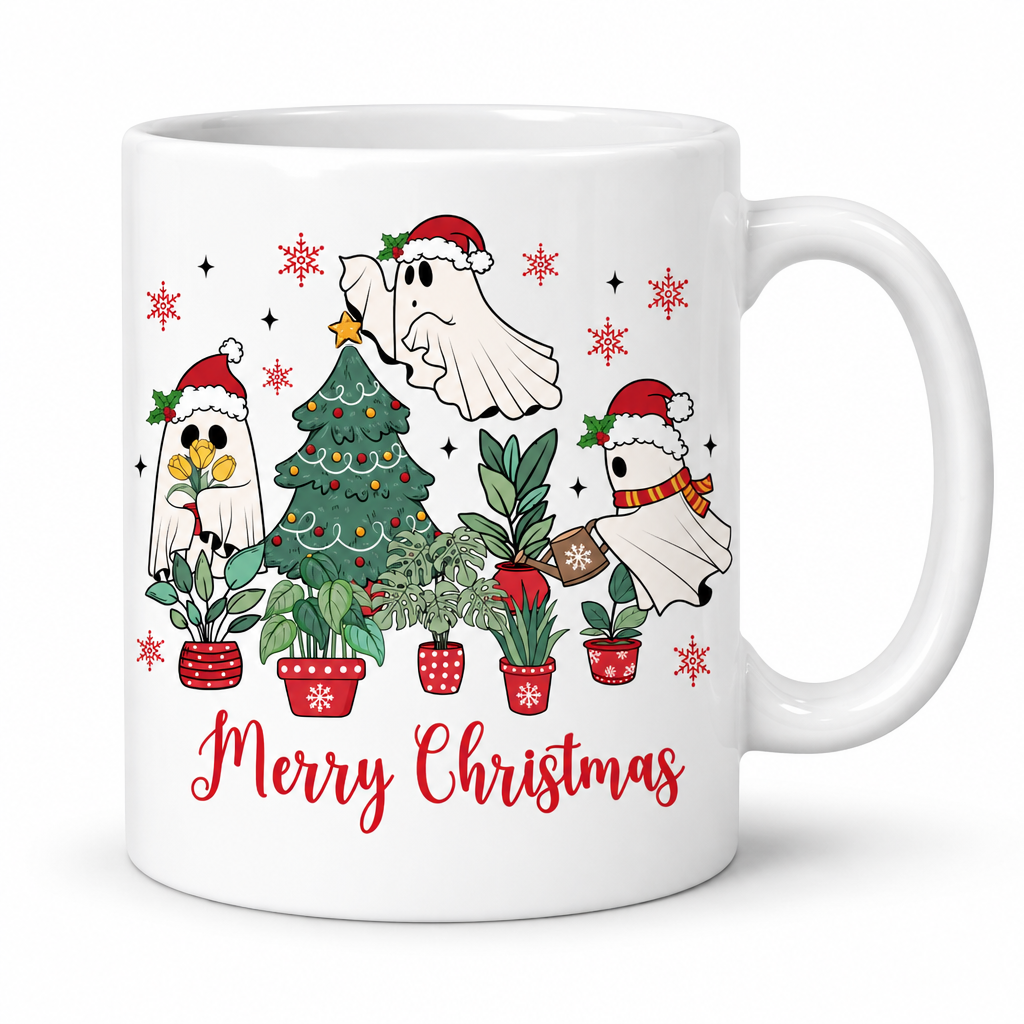 Merry Christmas Ghost Plants — White Background