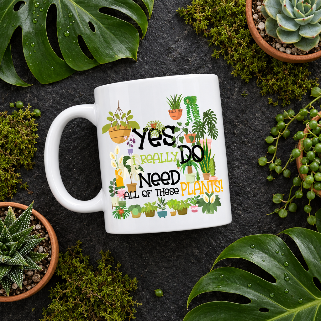 Yes I Really Do Need All These Plants — Flat Lay